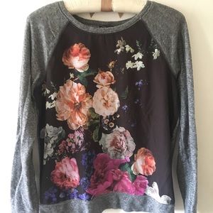Floral print sweatshirt